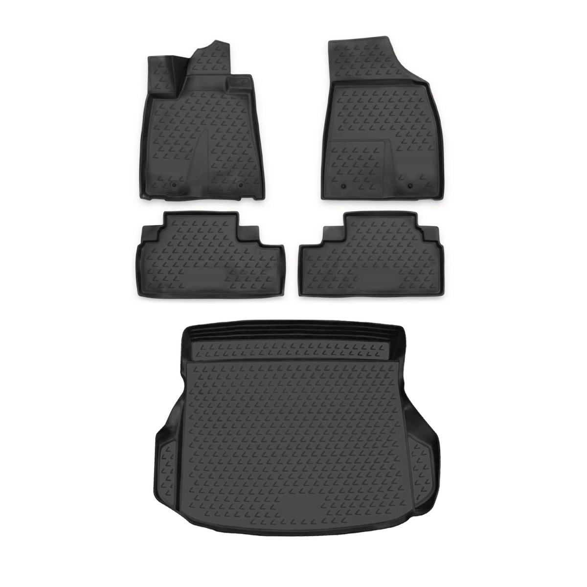 Lexus RX 350 3D Floor-Trunk Mats - Omac - Black - '10-'15